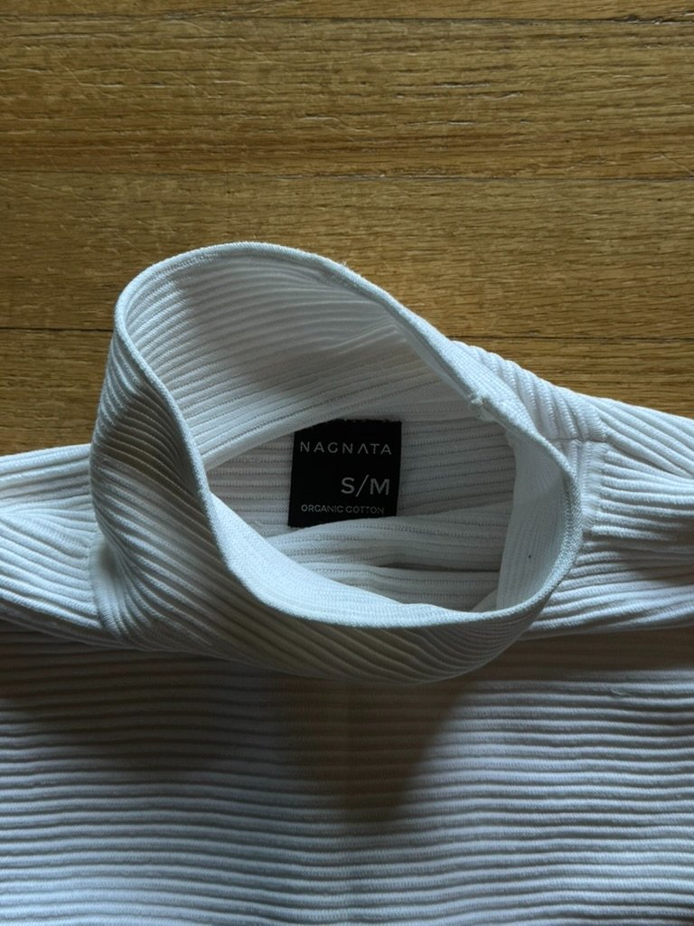 Nagnata Color Block Rib Sweater In Black/Rogue/Cream Size S/M — image 3 of 3